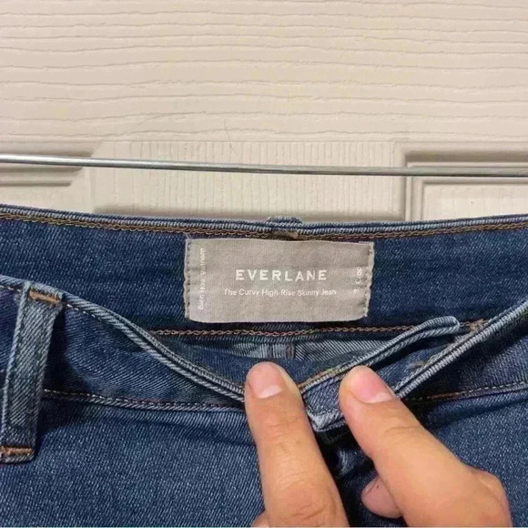 Everlane The Curvy High Rise Skinny Jean Sz 32 Crop - Picture 2 of 8